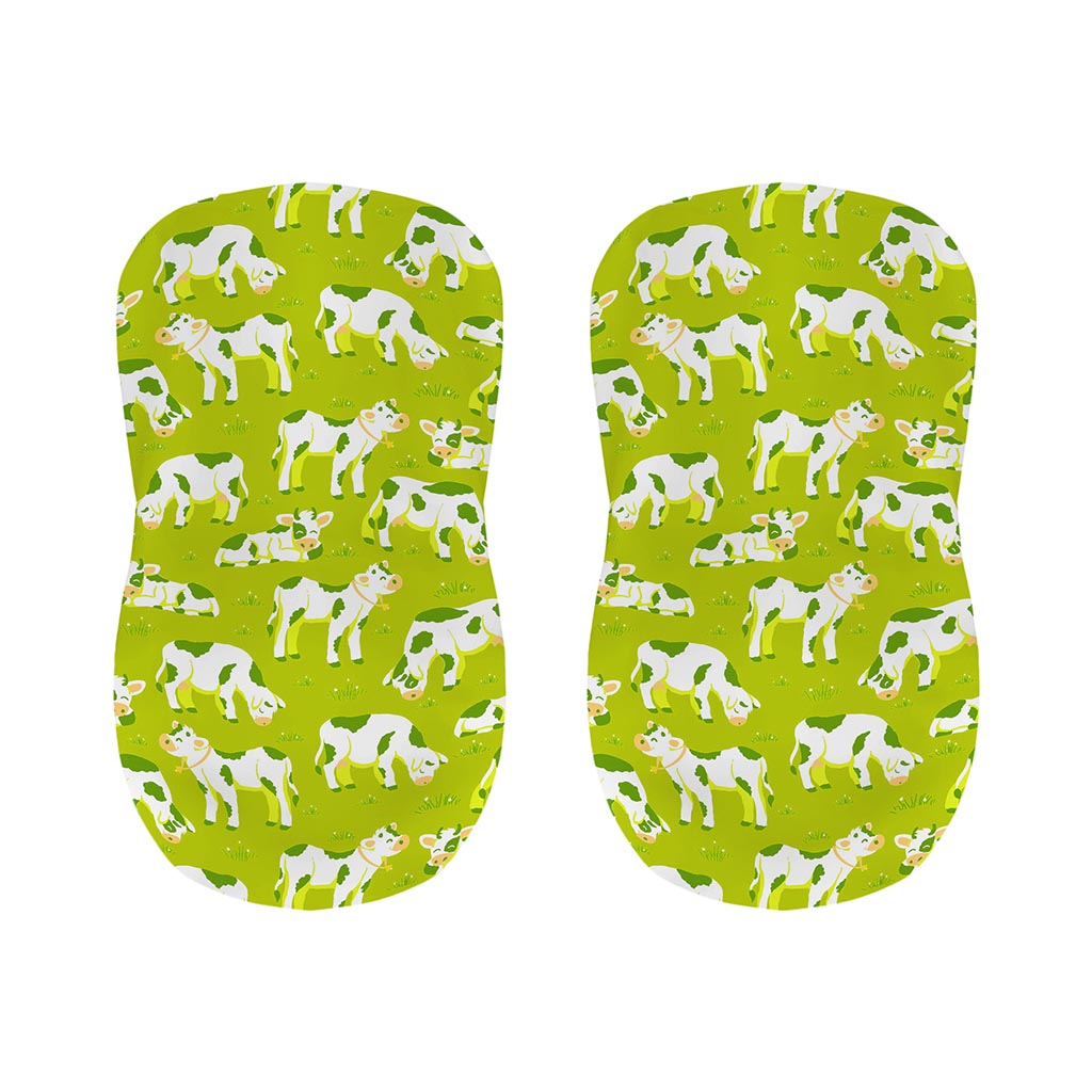 Cute Smiley Cow Pattern Print Bar Stool Covers