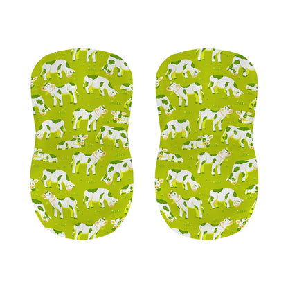 Cute Smiley Cow Pattern Print Bar Stool Covers