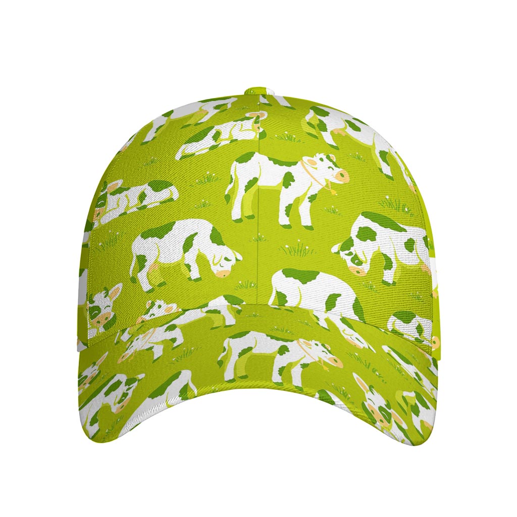 Cute Smiley Cow Pattern Print Baseball Cap
