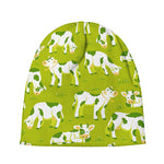 Cute Smiley Cow Pattern Print Beanie