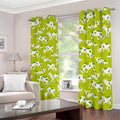 Cute Smiley Cow Pattern Print Dimout Grommet Curtains