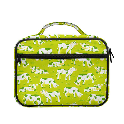 Cute Smiley Cow Pattern Print Briefcase Bible Bag