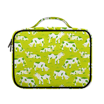 Cute Smiley Cow Pattern Print Briefcase Bible Bag