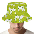 Cute Smiley Cow Pattern Print Bucket Hat