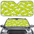 Cute Smiley Cow Pattern Print Car Windshield Sun Shade