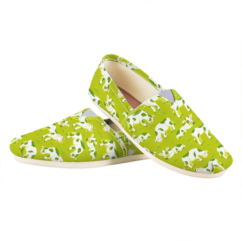 Cute Smiley Cow Pattern Print Casual Shoes