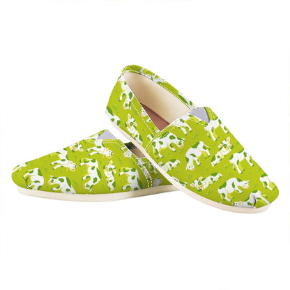 Cute Smiley Cow Pattern Print Casual Shoes