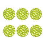 Cute Smiley Cow Pattern Print Coaster Set