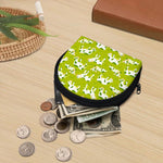 Cute Smiley Cow Pattern Print Coin Purse