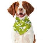 Cute Smiley Cow Pattern Print Dog Bandana