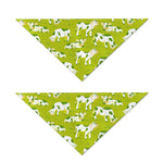 Cute Smiley Cow Pattern Print Dog Bandana