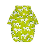 Cute Smiley Cow Pattern Print Dog Zip Up Hoodie