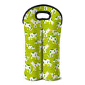 Cute Smiley Cow Pattern Print Double Neoprene Wine Tote