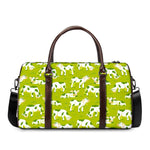 Cute Smiley Cow Pattern Print Duffle Bag