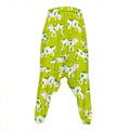 Cute Smiley Cow Pattern Print Hammer Pants