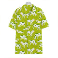 Cute Smiley Cow Pattern Print Hawaiian Shirt