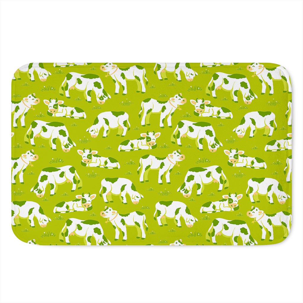 Cute Smiley Cow Pattern Print Indoor Door Mat
