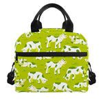 Cute Smiley Cow Pattern Print Insulated Lunch Bag