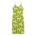 Cute Smiley Cow Pattern Print Jersey Midi Cami Dress