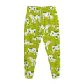 Cute Smiley Cow Pattern Print Jogger Pants
