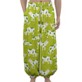 Cute Smiley Cow Pattern Print Lantern Pants