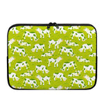 Cute Smiley Cow Pattern Print Laptop Sleeve