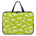 Cute Smiley Cow Pattern Print Laptop Sleeve With Handle