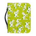 Cute Smiley Cow Pattern Print Leather Bible Cover