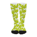 Cute Smiley Cow Pattern Print Long Socks