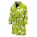 Cute Smiley Cow Pattern Print Men's Bathrobe