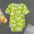 Cute Smiley Cow Pattern Print Men's Bodysuit