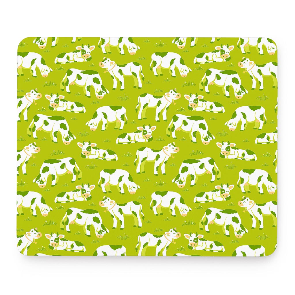 Cute Smiley Cow Pattern Print Mouse Pad