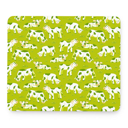 Cute Smiley Cow Pattern Print Mouse Pad