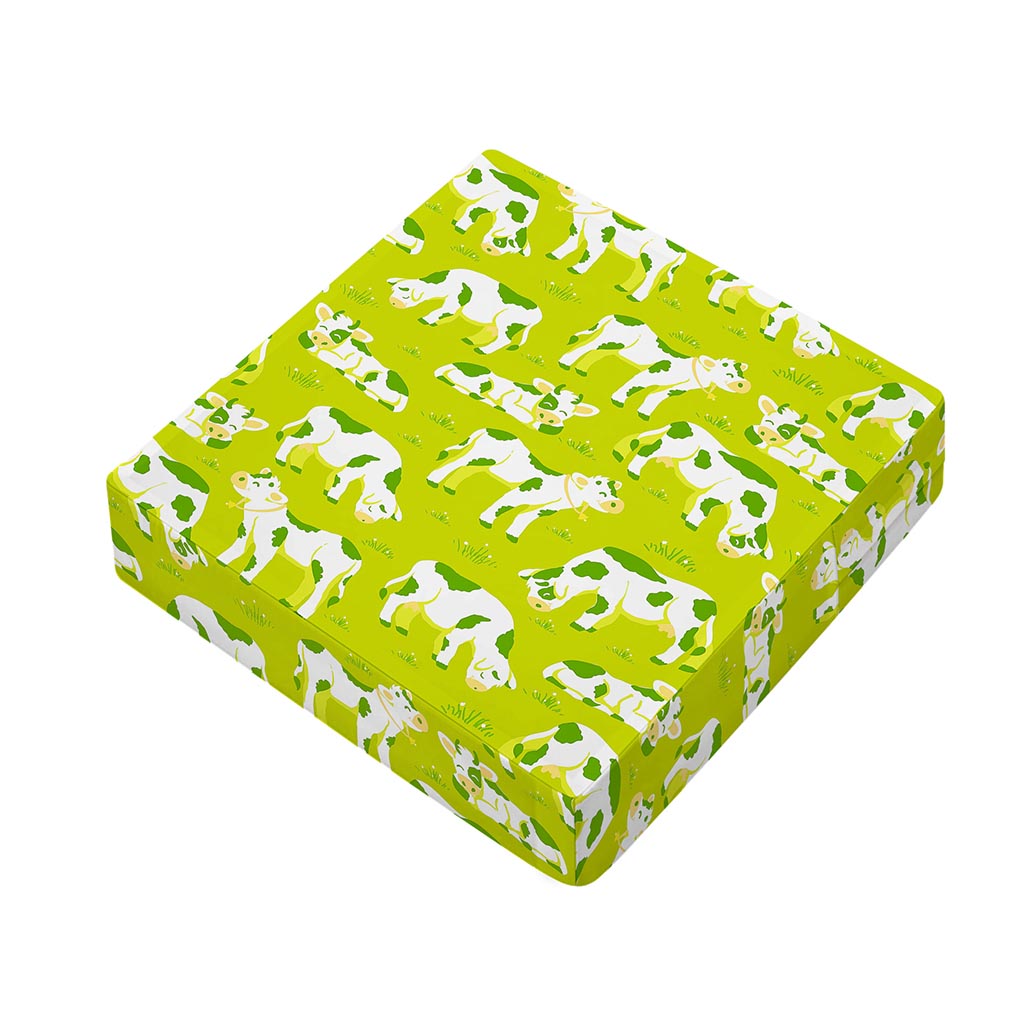 Cute Smiley Cow Pattern Print Outdoor Seat Cushion Cover
