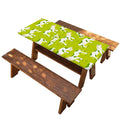 Cute Smiley Cow Pattern Print Picnic Table Cover