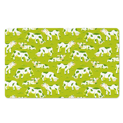 Cute Smiley Cow Pattern Print Polyester Doormat