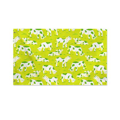 Cute Smiley Cow Pattern Print Polyester Flag