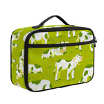 Cute Smiley Cow Pattern Print Portable Lunch Bag