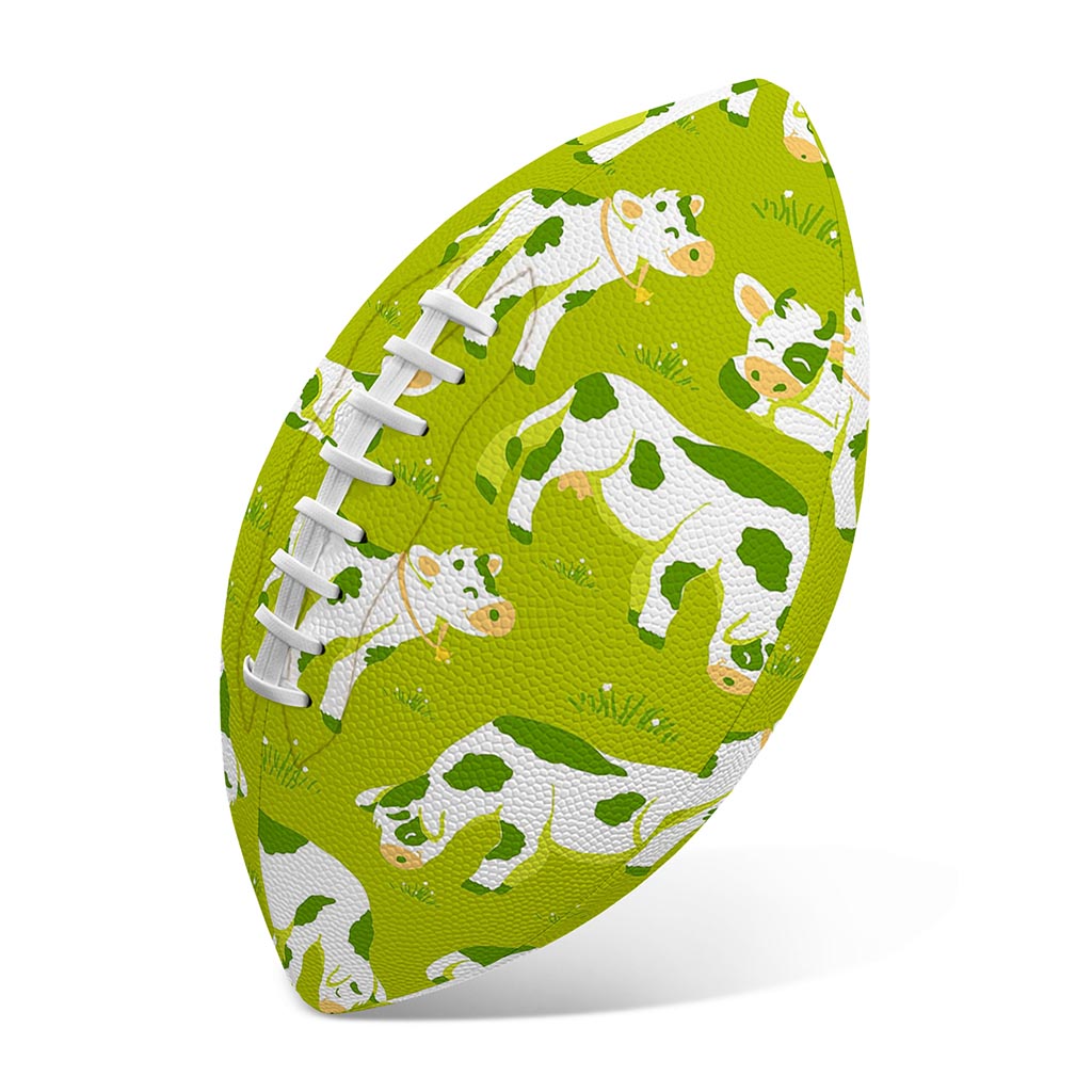 Cute Smiley Cow Pattern Print Rugby Ball