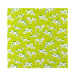 Cute Smiley Cow Pattern Print Silk Bandana