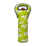 Cute Smiley Cow Pattern Print Single Neoprene Wine Tote
