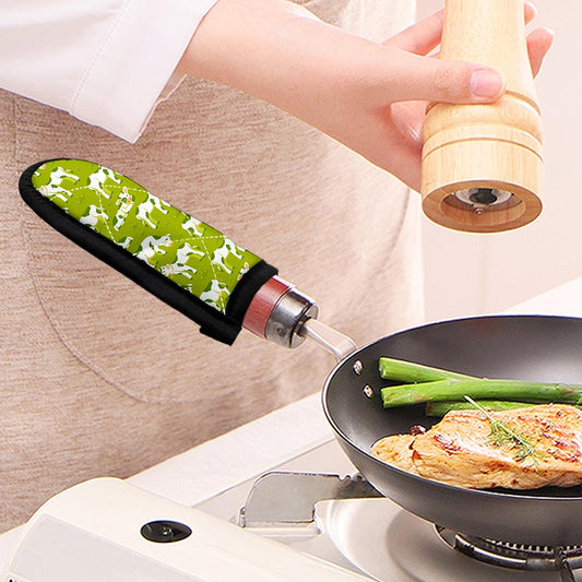 Cute Smiley Cow Pattern Print Skillet Handle Cover