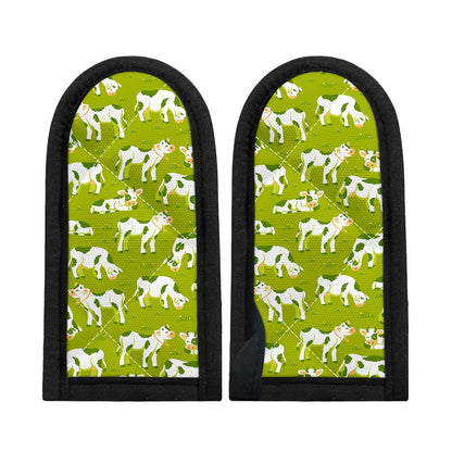 Cute Smiley Cow Pattern Print Skillet Handle Cover