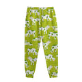 Cute Smiley Cow Pattern Print Sweatpants