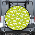 Cute Smiley Cow Pattern Print Tire Cover