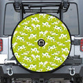 Cute Smiley Cow Pattern Print Tire Cover With Camera Hole