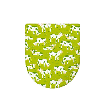 Cute Smiley Cow Pattern Print Toilet Lid Cover