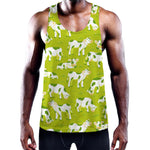 Cute Smiley Cow Pattern Print Training Tank Top