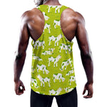 Cute Smiley Cow Pattern Print Training Tank Top