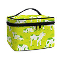 Cute Smiley Cow Pattern Print Travel Makeup Bag